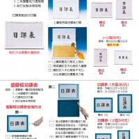 (1)不鏽鋼功課表(2)塑膠框功課表